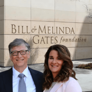 Gates Foundation Image with Bill Gates and Melinda Gates. www.trendingtell.com