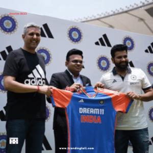 T20 World Cup 2024: Check out India's new jersey and training kit! www.trendingtell.com